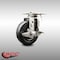 Service Caster 4 Inch 316SS Hard Rubber Wheel Swivel Top Plate Caster with Brake SCC-SS31620S414-HRS-TLB - alternate 5